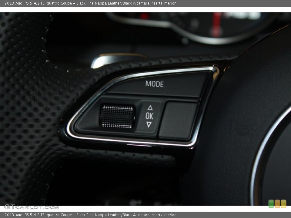 Black Fine Nappa Leather/Black Alcantara Inserts Interior Controls for the 2013 Audi RS 5 4.2 FSI quattro Coupe #78350168
