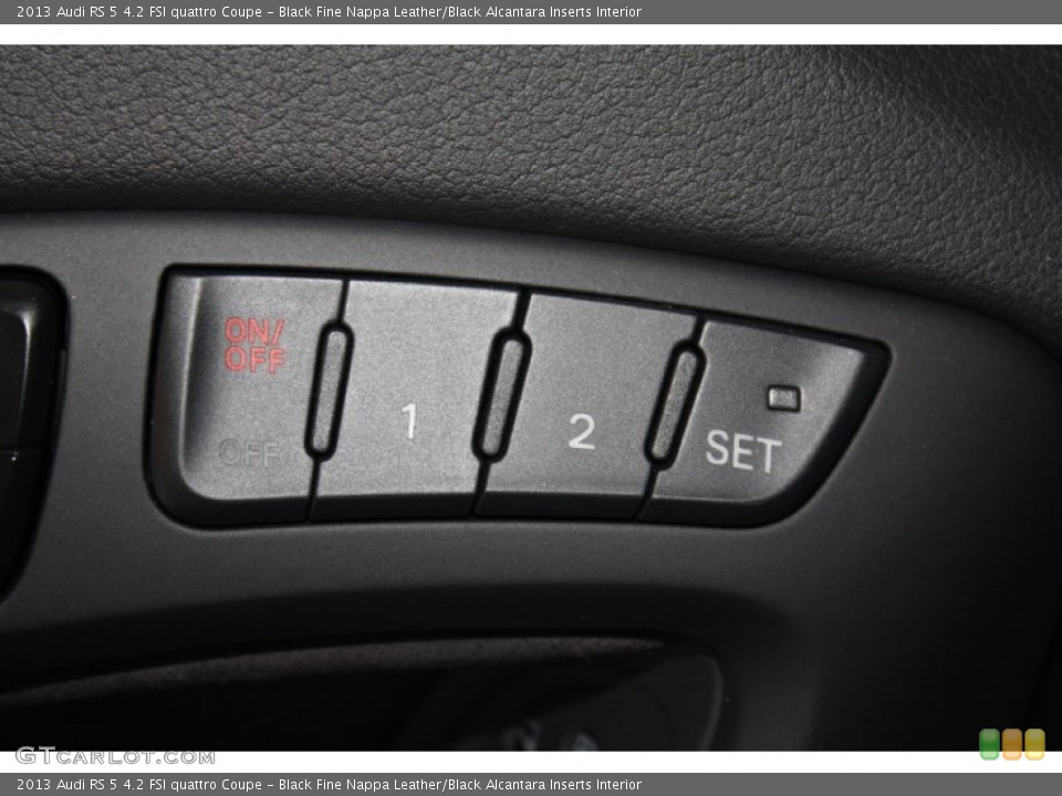Black Fine Nappa Leather/Black Alcantara Inserts Interior Controls for the 2013 Audi RS 5 4.2 FSI quattro Coupe #78350277