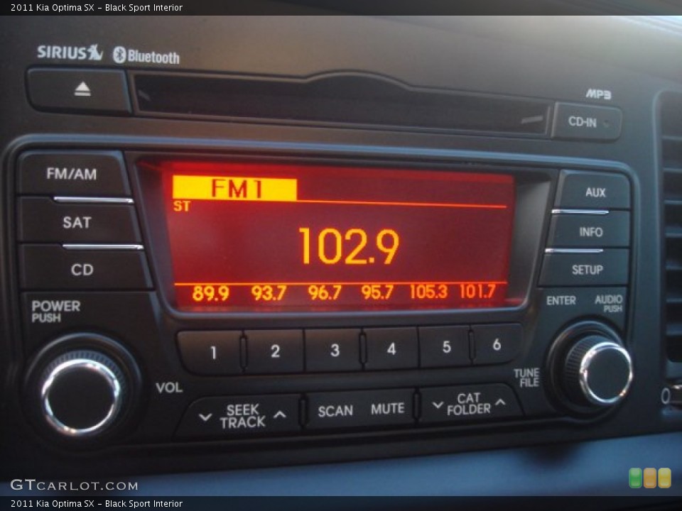Black Sport Interior Audio System for the 2011 Kia Optima SX #78350310
