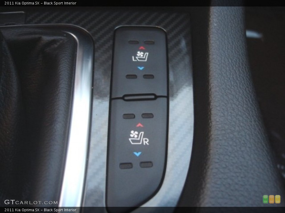 Black Sport Interior Controls for the 2011 Kia Optima SX #78350346