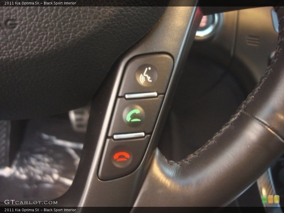 Black Sport Interior Controls for the 2011 Kia Optima SX #78350454