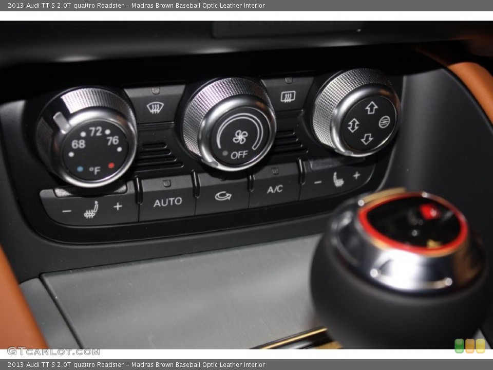 Madras Brown Baseball Optic Leather Interior Controls for the 2013 Audi TT S 2.0T quattro Roadster #78350667