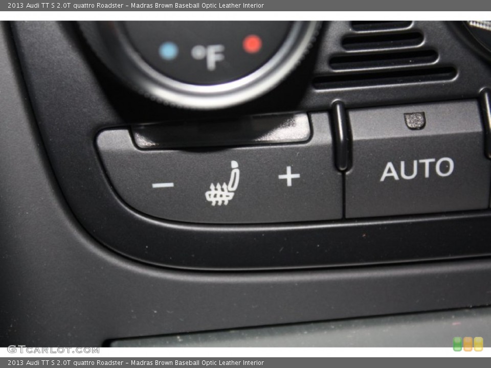 Madras Brown Baseball Optic Leather Interior Controls for the 2013 Audi TT S 2.0T quattro Roadster #78350681