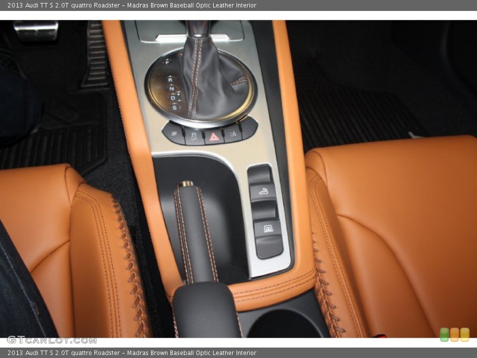 Madras Brown Baseball Optic Leather Interior Controls for the 2013 Audi TT S 2.0T quattro Roadster #78350706