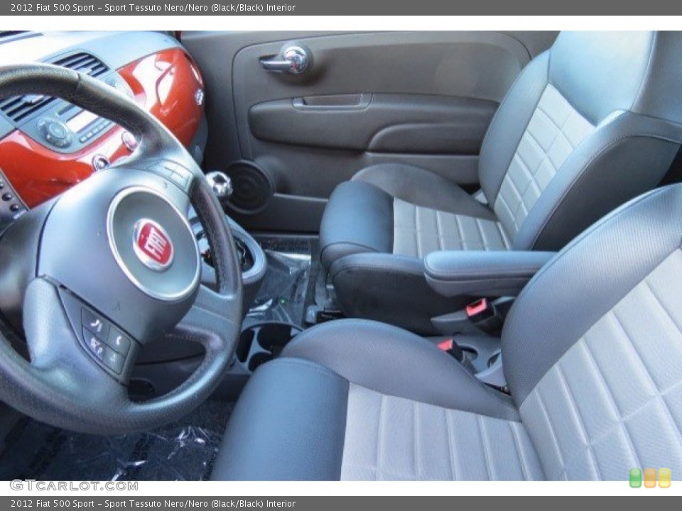 Sport Tessuto Nero/Nero (Black/Black) Interior Photo for the 2012 Fiat 500 Sport #78350718