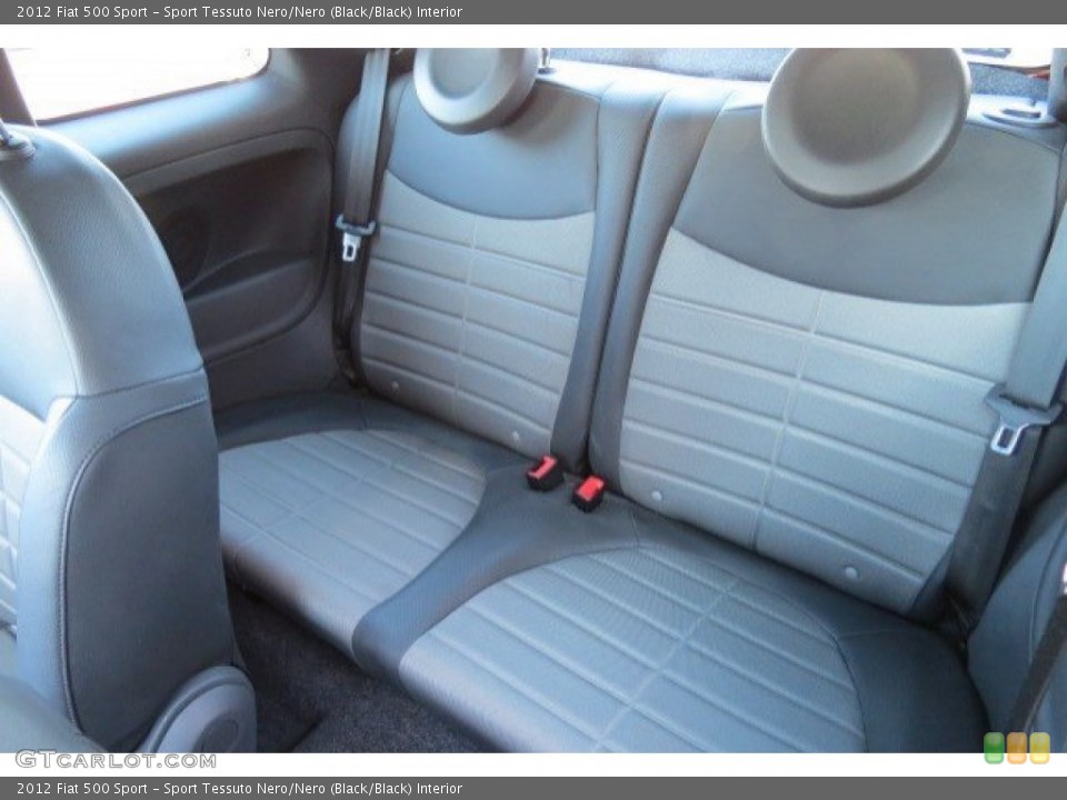 Sport Tessuto Nero/Nero (Black/Black) Interior Rear Seat for the 2012 Fiat 500 Sport #78350739