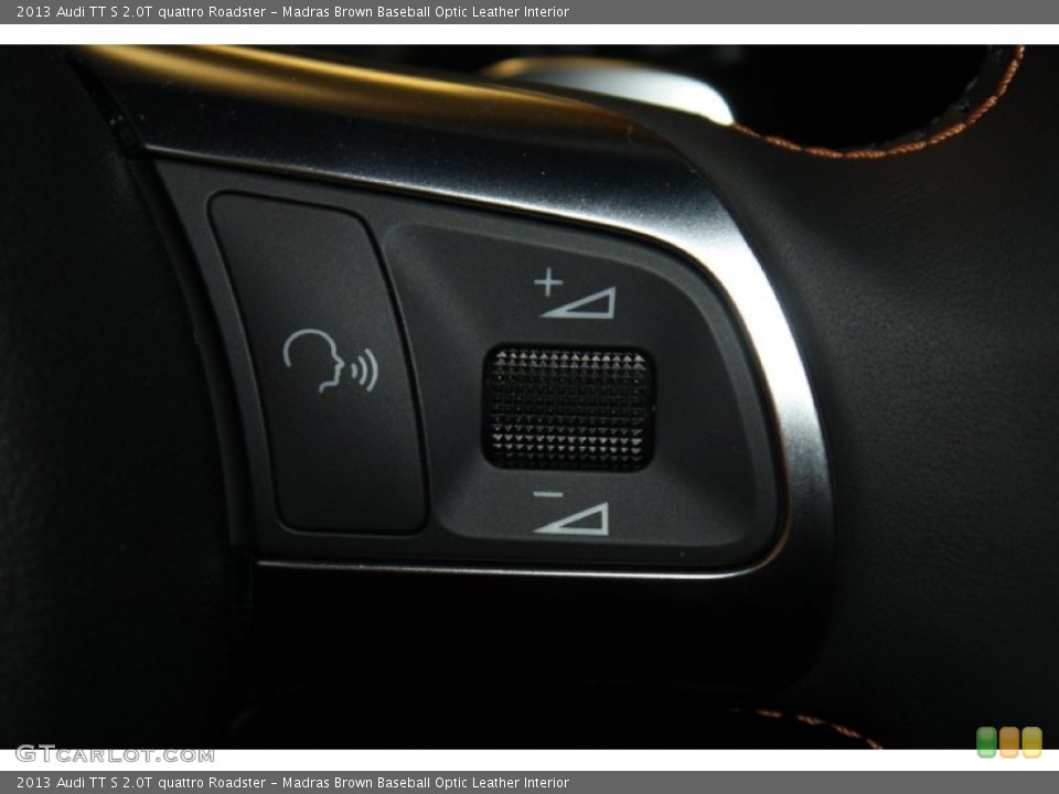 Madras Brown Baseball Optic Leather Interior Controls for the 2013 Audi TT S 2.0T quattro Roadster #78350766