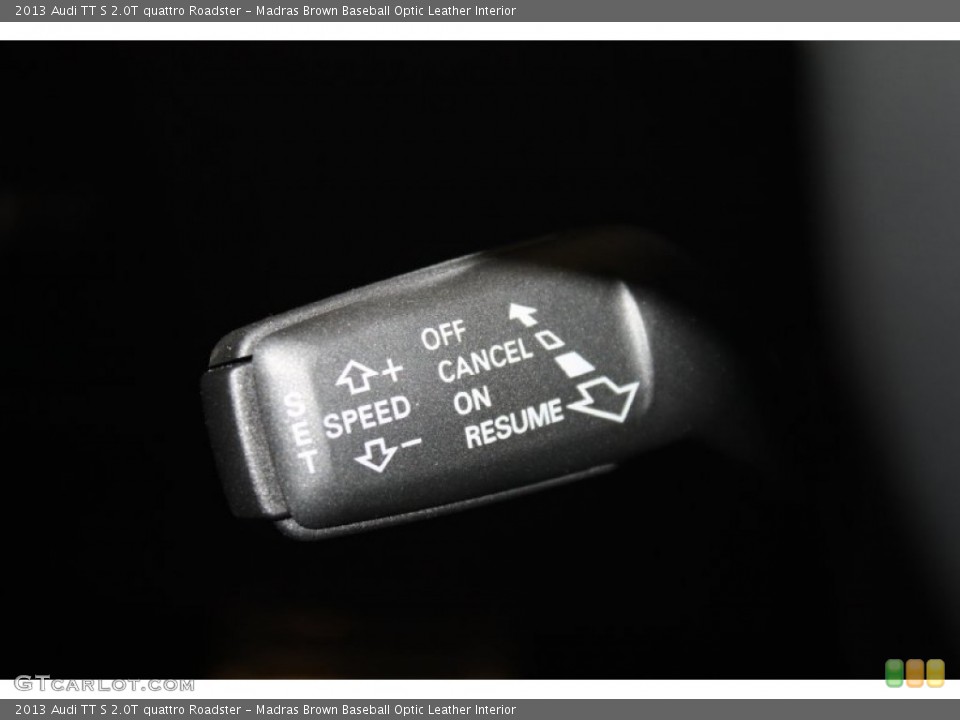 Madras Brown Baseball Optic Leather Interior Controls for the 2013 Audi TT S 2.0T quattro Roadster #78350784