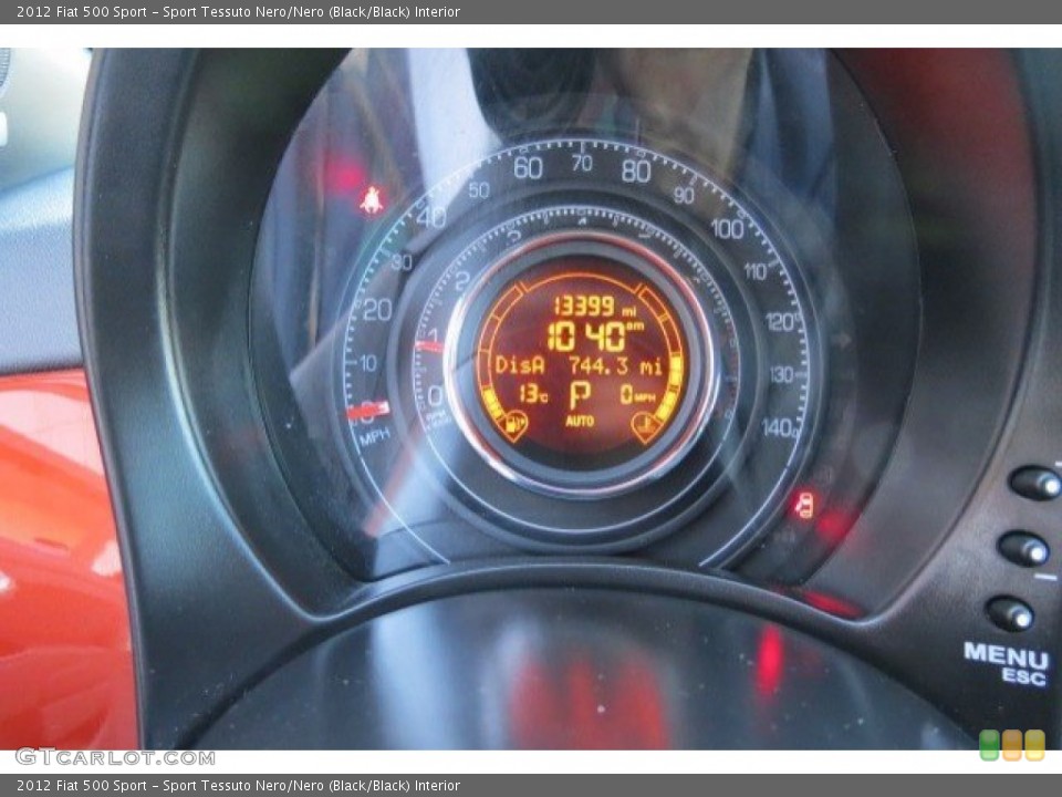 Sport Tessuto Nero/Nero (Black/Black) Interior Gauges for the 2012 Fiat 500 Sport #78350817