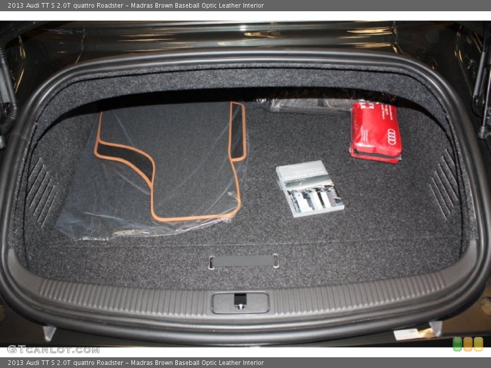 Madras Brown Baseball Optic Leather Interior Trunk for the 2013 Audi TT S 2.0T quattro Roadster #78350829