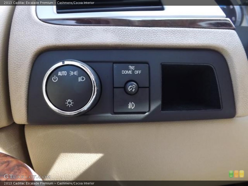 Cashmere/Cocoa Interior Controls for the 2013 Cadillac Escalade Premium #78352704