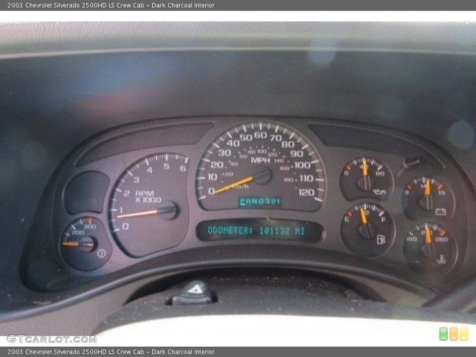 Dark Charcoal Interior Gauges for the 2003 Chevrolet Silverado 2500HD LS Crew Cab #78352965