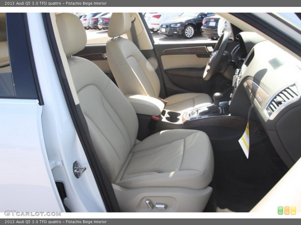 Pistachio Beige Interior Front Seat for the 2013 Audi Q5 3.0 TFSI quattro #78353526