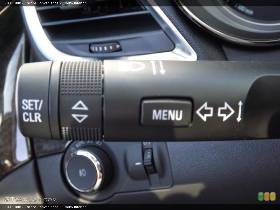 Ebony Interior Controls for the 2013 Buick Encore Convenience #78354207