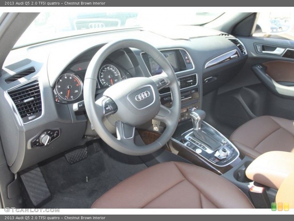 Chestnut Brown Interior Photo for the 2013 Audi Q5 2.0 TFSI quattro #78354755