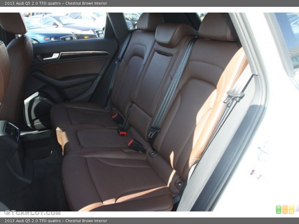 Chestnut Brown Interior Rear Seat for the 2013 Audi Q5 2.0 TFSI quattro #78354794