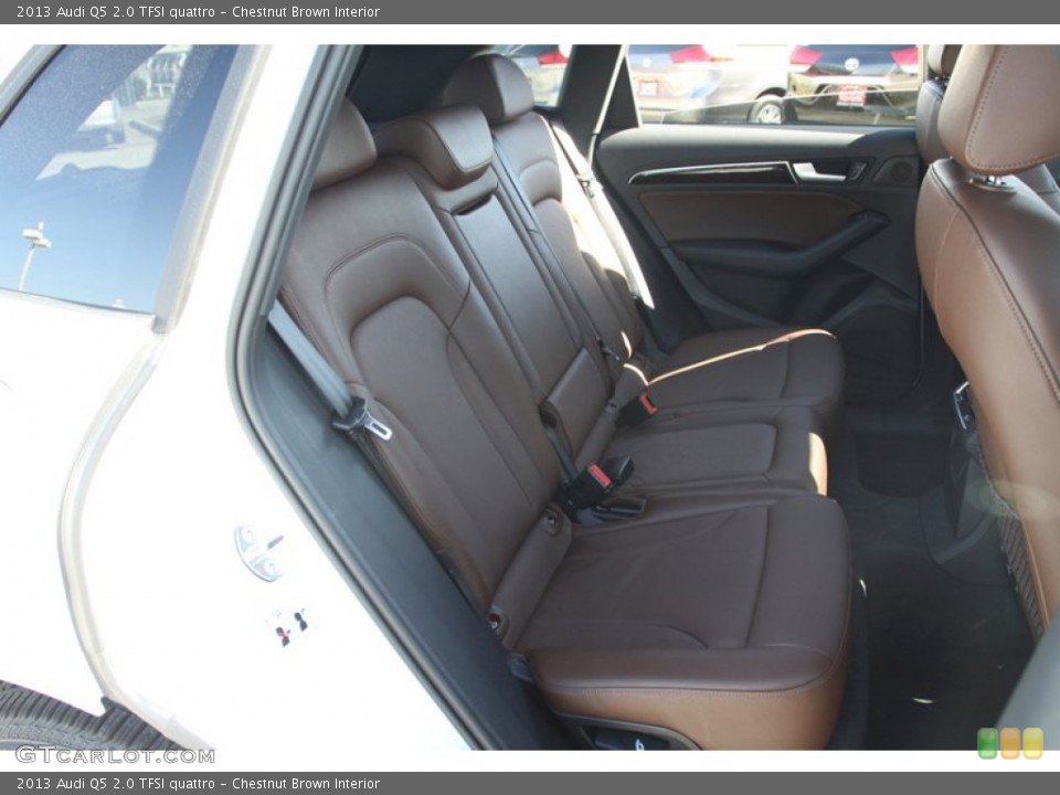 Chestnut Brown Interior Rear Seat for the 2013 Audi Q5 2.0 TFSI quattro #78355044