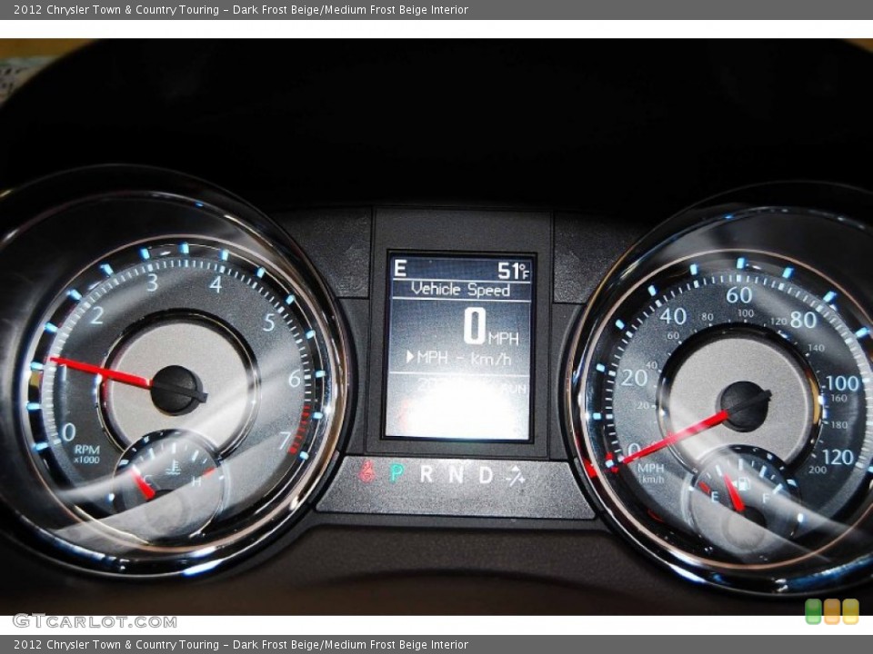 Dark Frost Beige/Medium Frost Beige Interior Gauges for the 2012 Chrysler Town & Country Touring #78355065