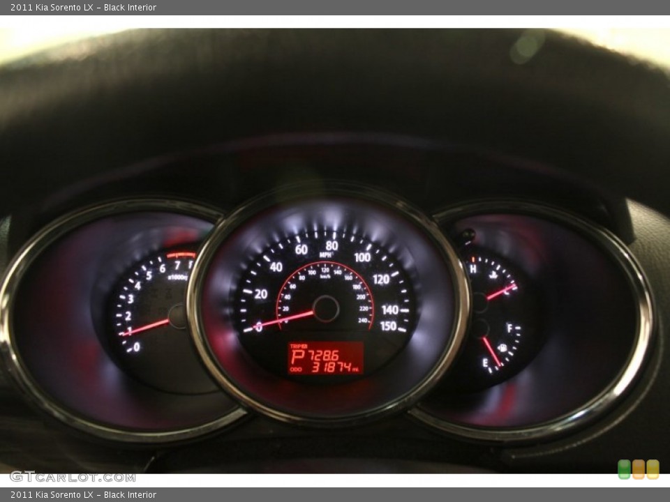 Black Interior Gauges for the 2011 Kia Sorento LX #78355929