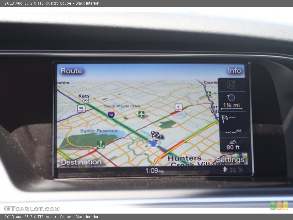Black Interior Navigation for the 2013 Audi S5 3.0 TFSI quattro Coupe #78355986
