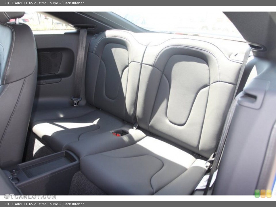 Black Interior Rear Seat for the 2013 Audi TT RS quattro Coupe #78356542
