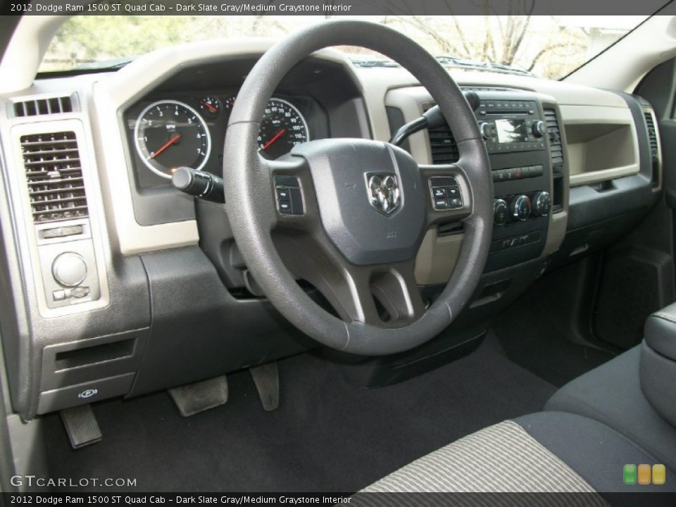Dark Slate Gray/Medium Graystone Interior Dashboard for the 2012 Dodge Ram 1500 ST Quad Cab #78358554