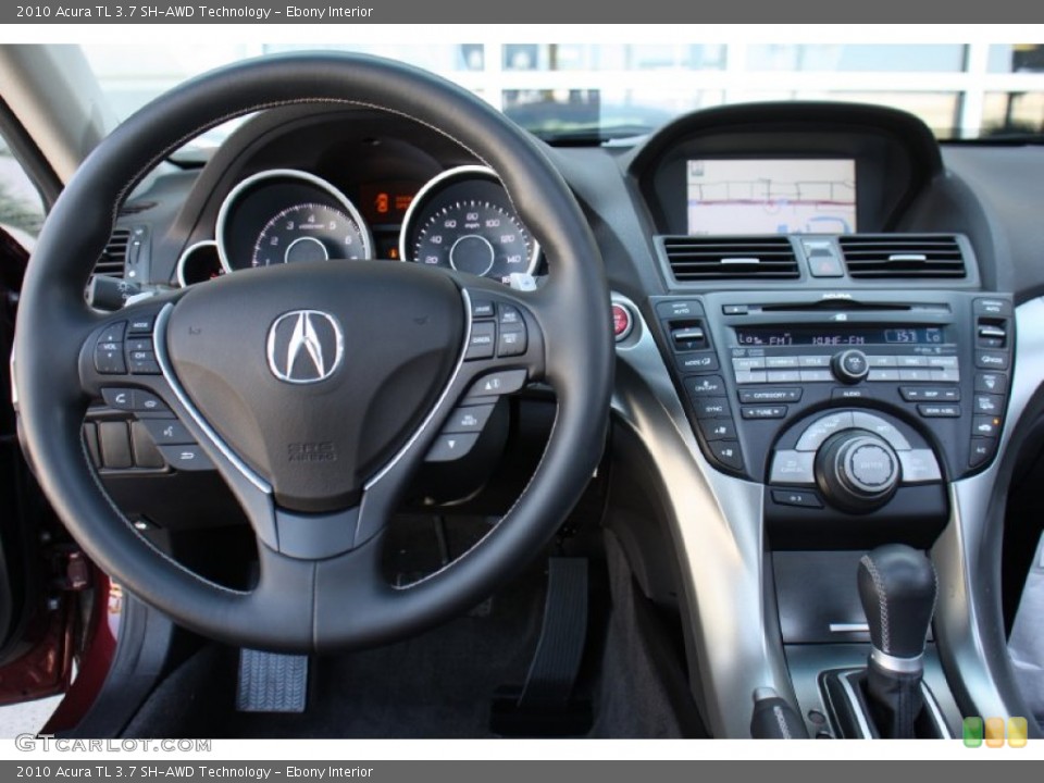 Ebony Interior Dashboard for the 2010 Acura TL 3.7 SH-AWD Technology #78358975