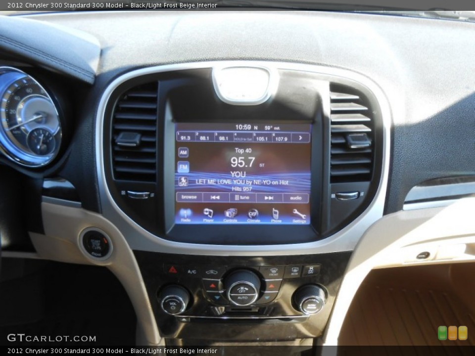 Black/Light Frost Beige Interior Controls for the 2012 Chrysler 300  #78360088