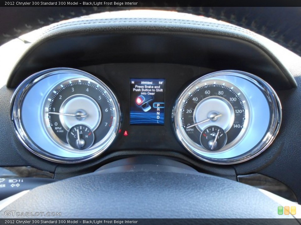 Black/Light Frost Beige Interior Gauges for the 2012 Chrysler 300  #78360161