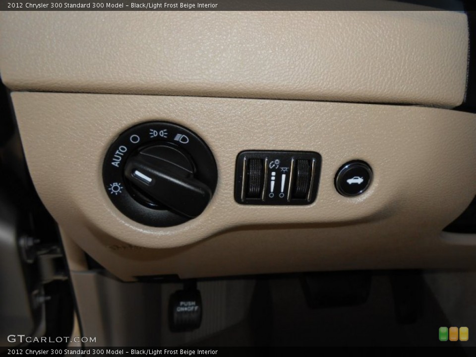 Black/Light Frost Beige Interior Controls for the 2012 Chrysler 300  #78360209