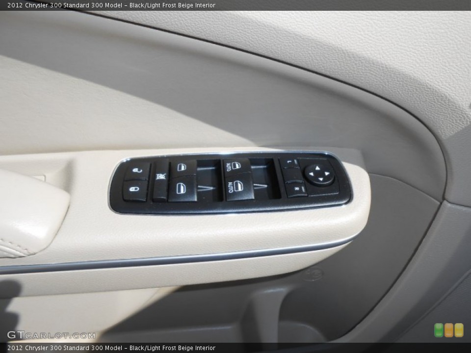 Black/Light Frost Beige Interior Controls for the 2012 Chrysler 300  #78360228