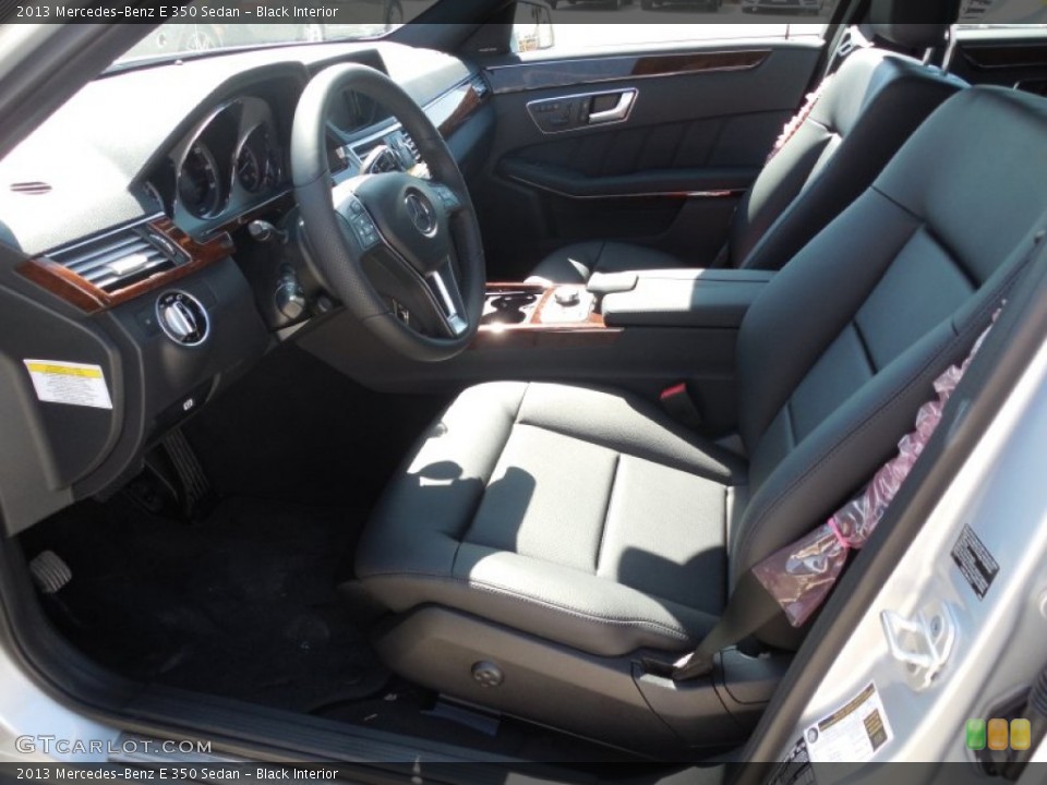 Black Interior Front Seat for the 2013 Mercedes-Benz E 350 Sedan #78361707