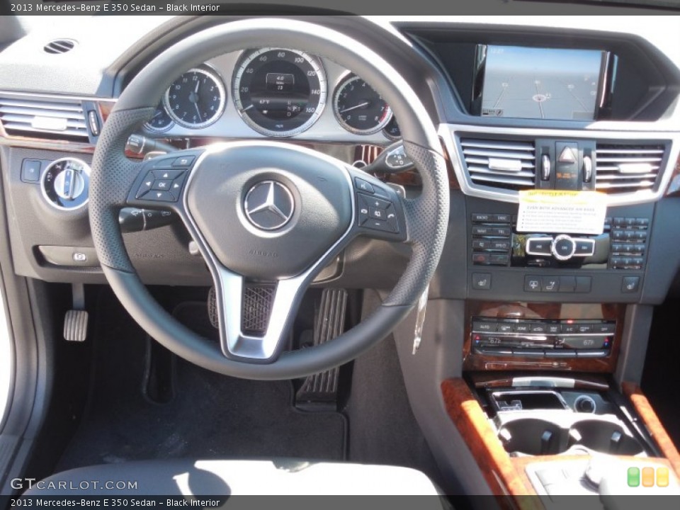 Black Interior Steering Wheel for the 2013 Mercedes-Benz E 350 Sedan #78361731