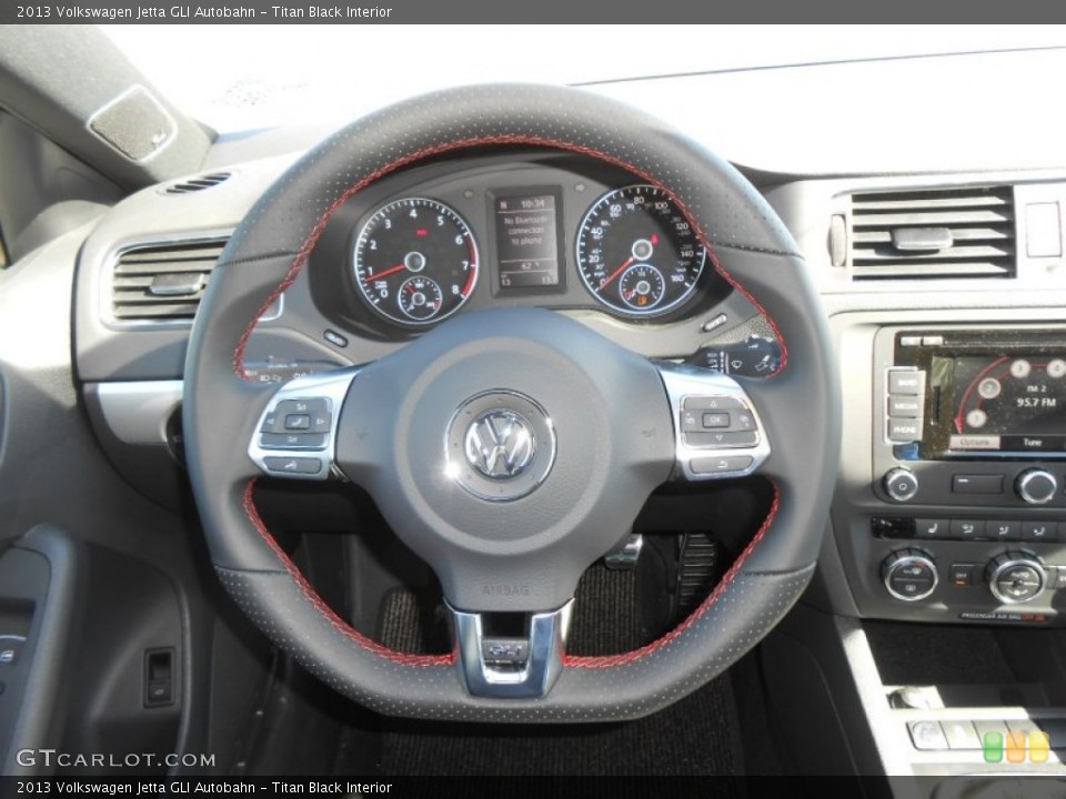 Titan Black Interior Steering Wheel for the 2013 Volkswagen Jetta GLI Autobahn #78361833
