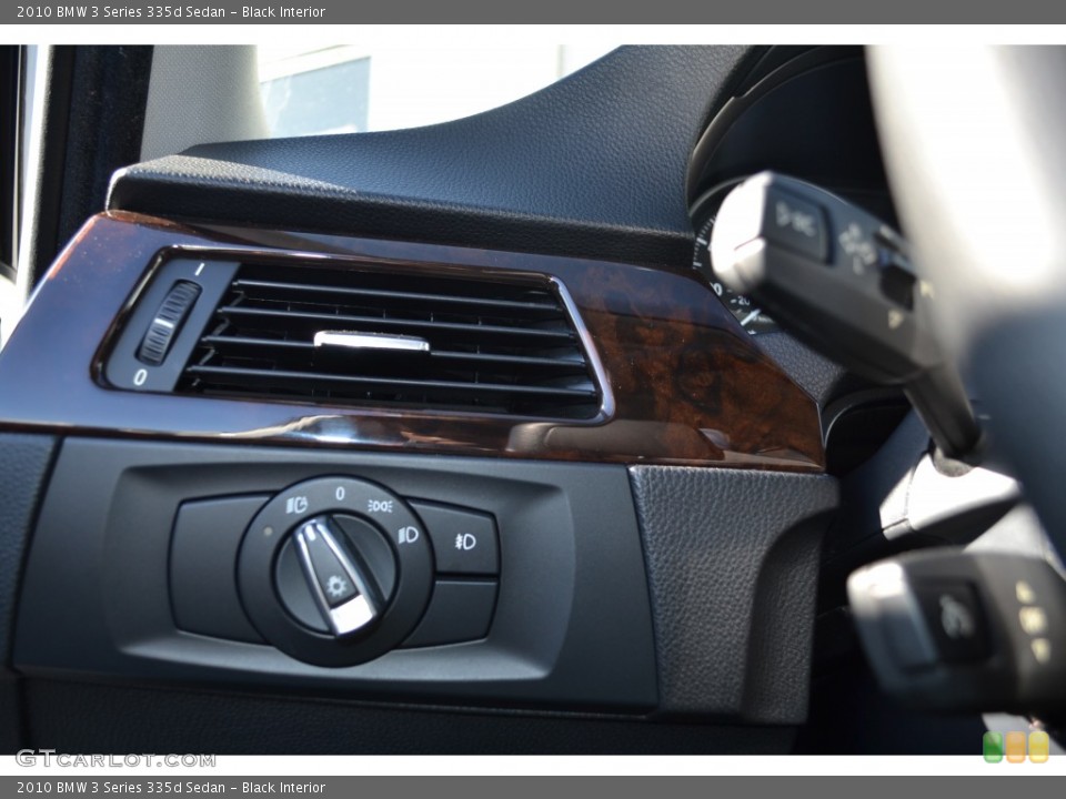 Black Interior Controls for the 2010 BMW 3 Series 335d Sedan #78362727