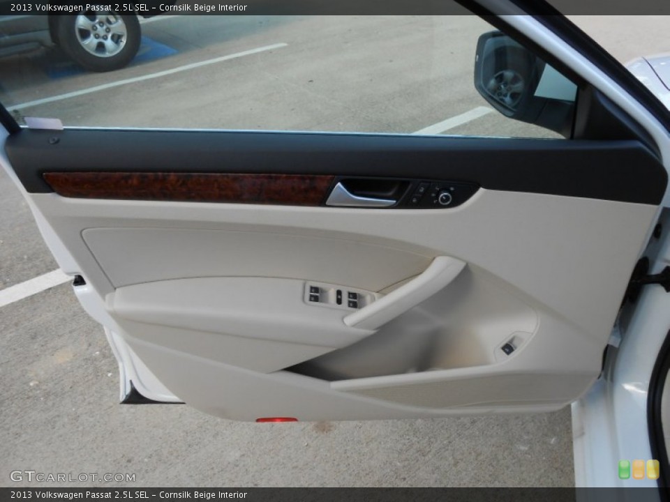Cornsilk Beige Interior Door Panel for the 2013 Volkswagen Passat 2.5L SEL #78362898