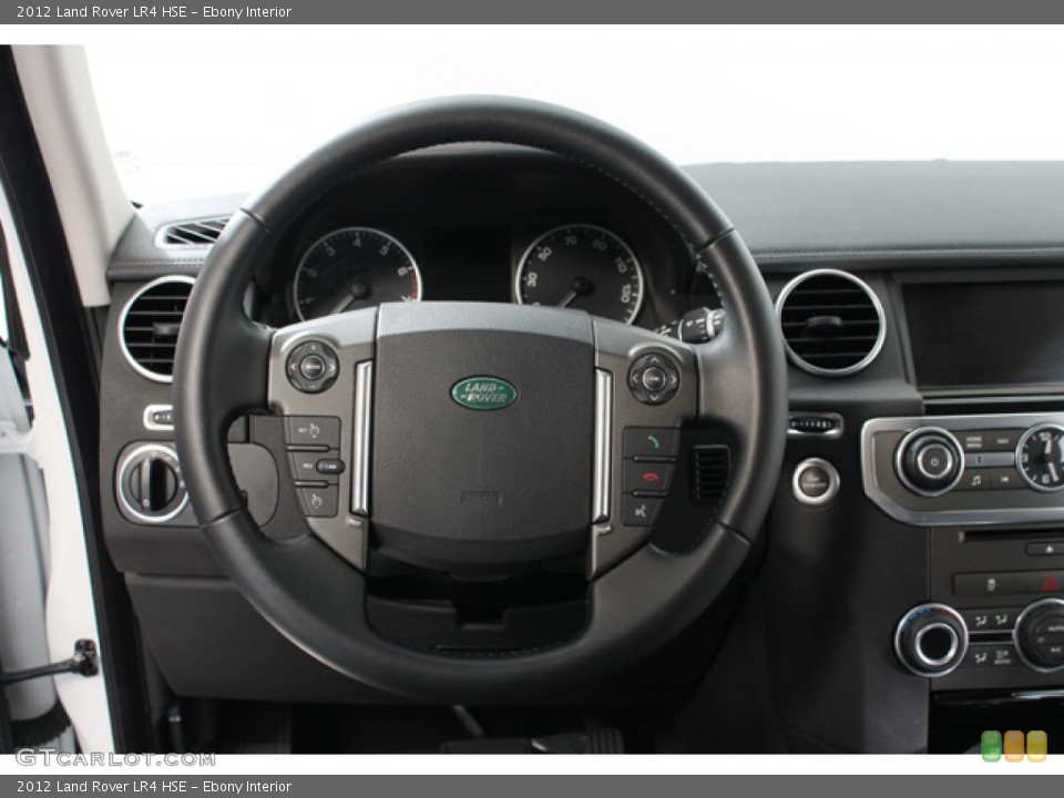 Ebony Interior Steering Wheel for the 2012 Land Rover LR4 HSE #78363771