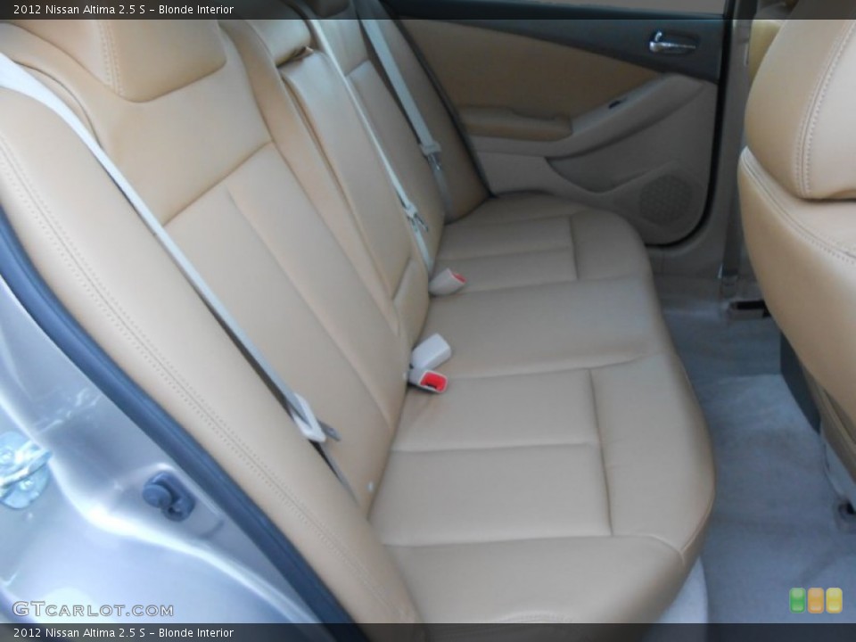 Blonde Interior Rear Seat for the 2012 Nissan Altima 2.5 S #78365439