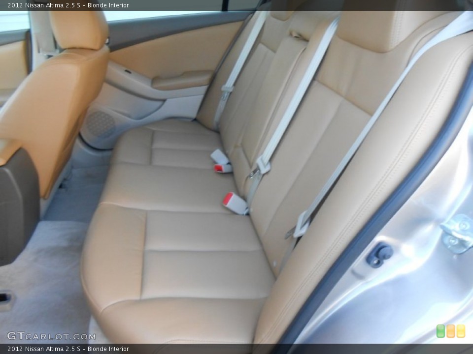 Blonde Interior Rear Seat for the 2012 Nissan Altima 2.5 S #78365480