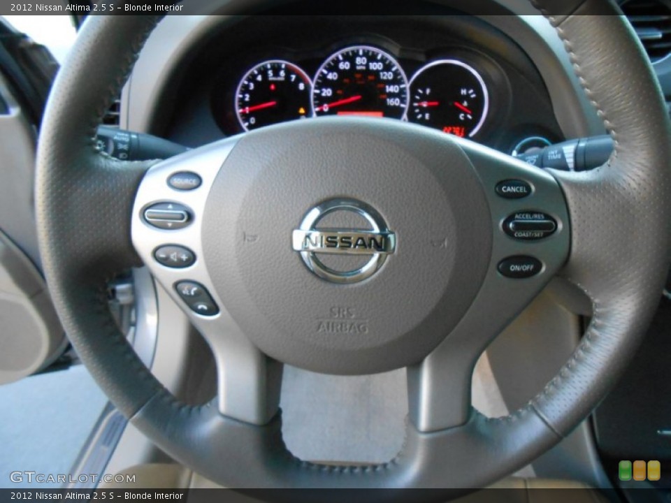Blonde Interior Steering Wheel for the 2012 Nissan Altima 2.5 S #78365629