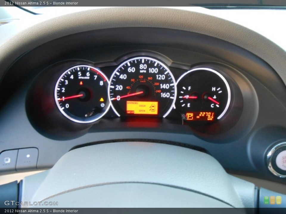 Blonde Interior Gauges for the 2012 Nissan Altima 2.5 S #78365640