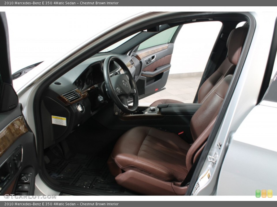 Chestnut Brown Interior Photo for the 2010 Mercedes-Benz E 350 4Matic Sedan #78365685