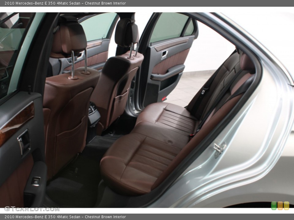 Chestnut Brown 2010 Mercedes-Benz E Interiors
