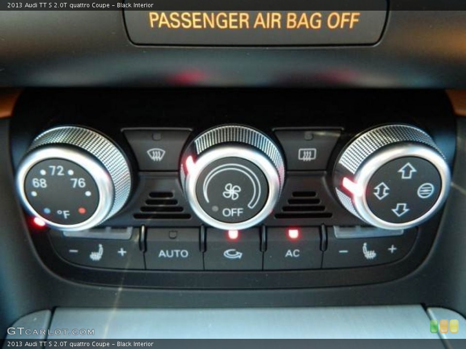 Black Interior Controls for the 2013 Audi TT S 2.0T quattro Coupe #78366240