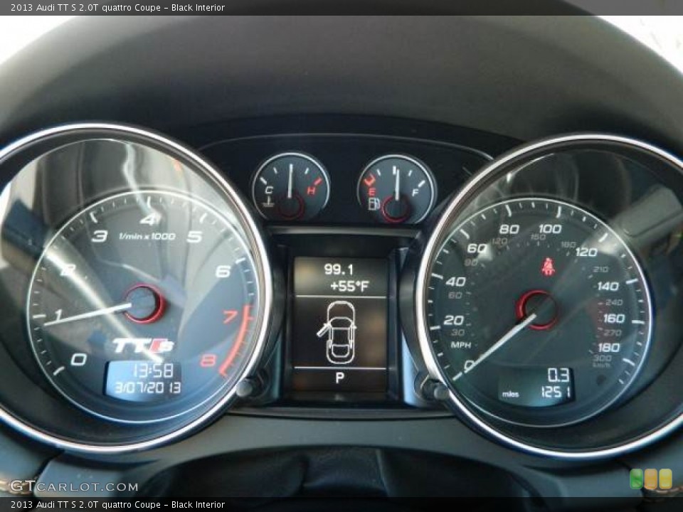 Black Interior Gauges for the 2013 Audi TT S 2.0T quattro Coupe #78366267