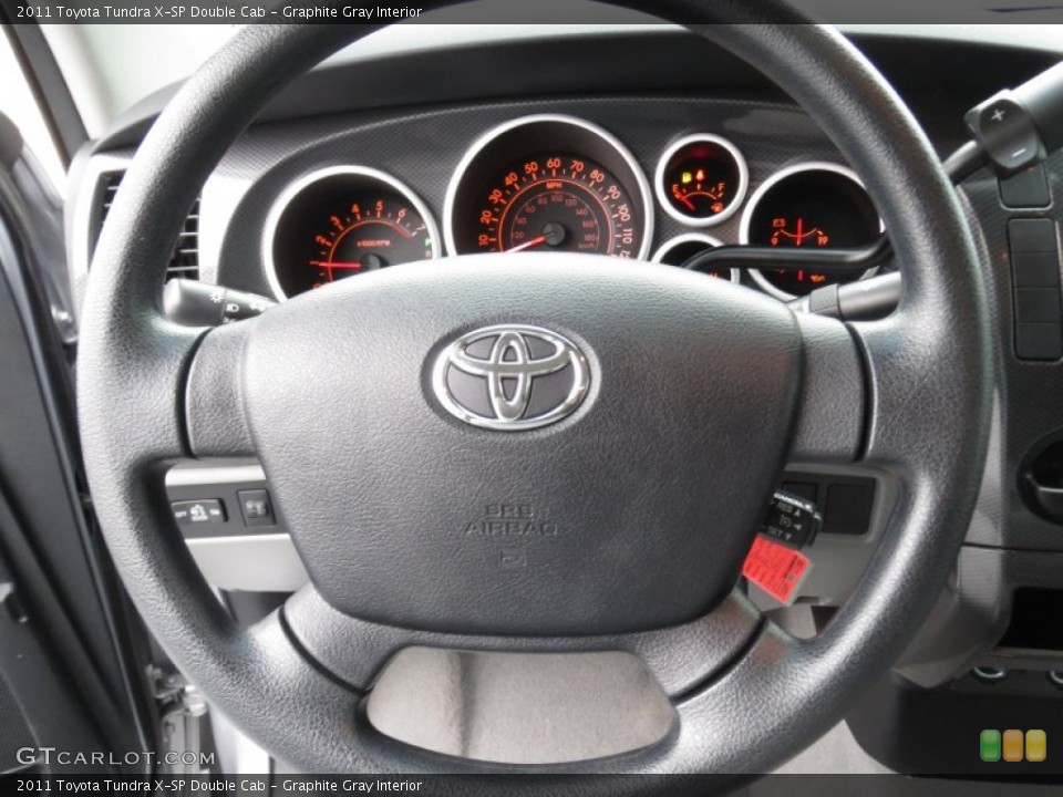 Graphite Gray Interior Steering Wheel for the 2011 Toyota Tundra X-SP Double Cab #78368553