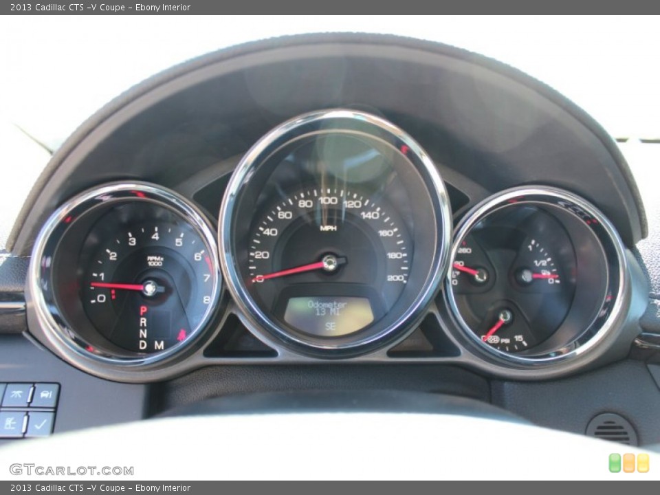Ebony Interior Gauges for the 2013 Cadillac CTS -V Coupe #78368679