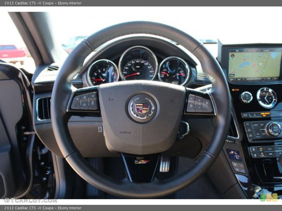 Ebony Interior Steering Wheel for the 2013 Cadillac CTS -V Coupe #78368697