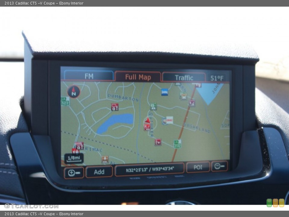 Ebony Interior Navigation for the 2013 Cadillac CTS -V Coupe #78368822