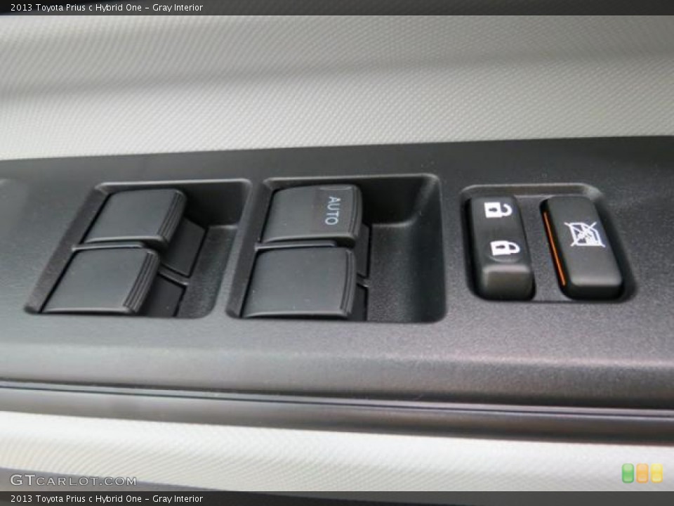 Gray Interior Controls for the 2013 Toyota Prius c Hybrid One #78368955